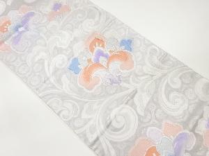 花唐草に蜀江文模様織出し袋帯